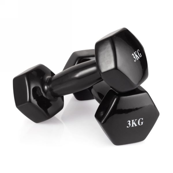 Гантель неразборная 3 кг. винил VictoryFit VF-DV030