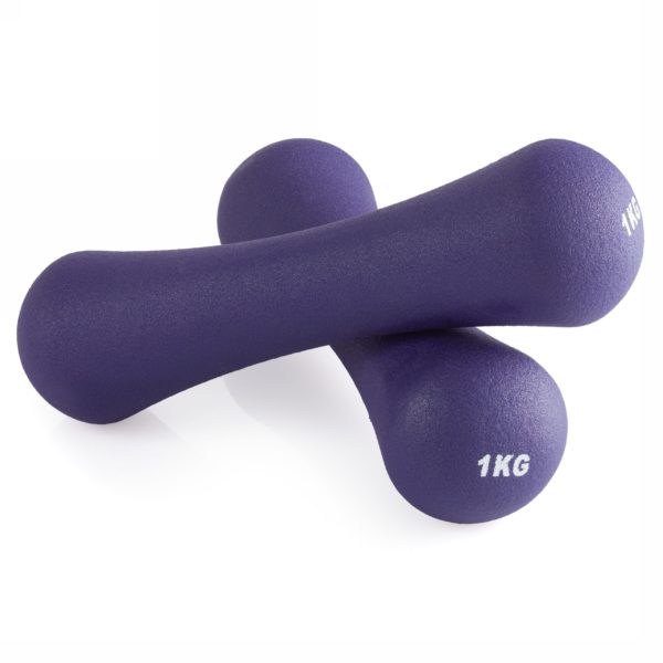 Гантель неразборная 1 кг. неопрен VictoryFit VF-DN010